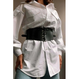 Deri Korse Kemer, Şık Deri Harness Kemer - Brf1127