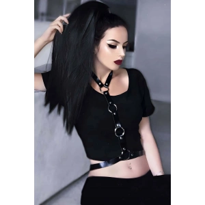 Elbise Üzeri Şık Deri Harness - Brf423