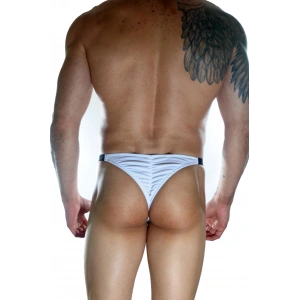 Erkek  Beyaz Arkası Büzgülü Brazillian Slip