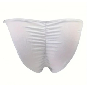 Erkek  Beyaz Büzgülü Slip İç Giyim