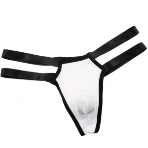 Erkek  Beyaz Lastikli Tanga İç Giyim