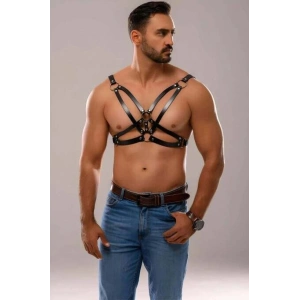 Erkek Deri Fantazi Harness - Brfm141