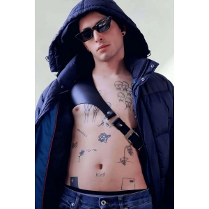 Erkek  Deri Tek Omuz Askılı Harness, Erkek  Deri Aksesuar - Brfm123