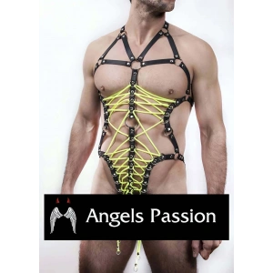 Erkek  Fantazi İç Giyim Lastik Harness - Brfm62
