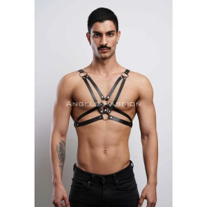 Erkek  Göğüs Harness, Erkek  T-shirt Üzeri Aksesuar - Brfm104