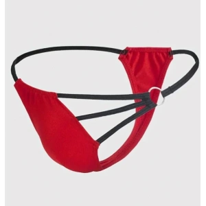Erkek  Kırmızı Metalli Tanga İç Giyim
