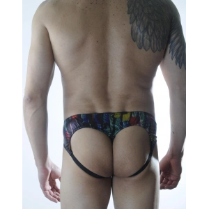 Erkek Renkli Fantezi Jockstrap İç Giyim