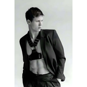 Fantazi Erkek  Deri Göğüs Harness - Brfm120