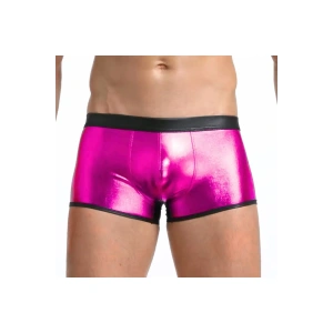 Fantezi Deri Görünümlü Pembe Erkek Boxer - Fantezi Tanga