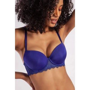 Garland Big Size Plunge Bra, Saks Mavi Konforlu Ve Şık Sütyen