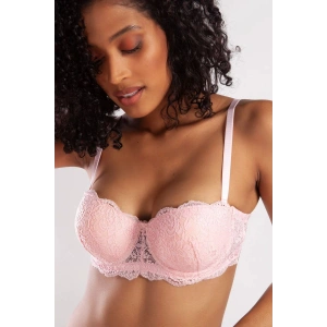 G.colors Push Up Strapless Bra, Açık Pembe Konforlu Ve Şık Sütyen