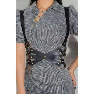 Giysi Üzeri Giyilebilir Omuzdan Askılı Çok Sıralı Bel Kemeri - Brf1187