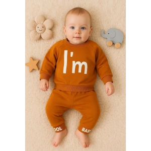 Im Cool Desenli Pamuklu 2li Erkek Bebek Takımı