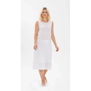 İmer 3164 Kalın Askı Uzun Viskon Elbise Kombinezon