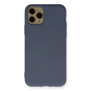 iPhone 11 Pro Kılıf Nano içi Kadife Silikon - Gri