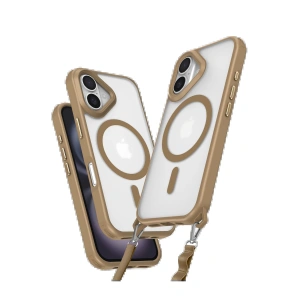 iPhone 16 Kılıf Enka Magsafe Silikon Kılıf - Desert