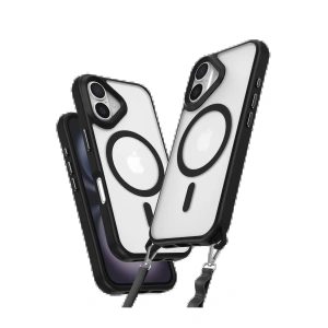 iPhone 16 Plus Kılıf Enka Magsafe Silikon Kılıf - Siyah