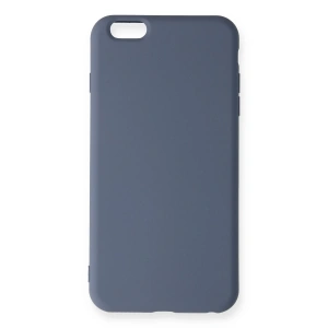 iPhone 6 Plus Kılıf Nano içi Kadife Silikon - Gri