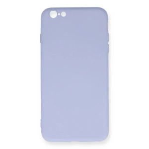 iPhone 6 Plus Kılıf Nano içi Kadife Silikon - Lila