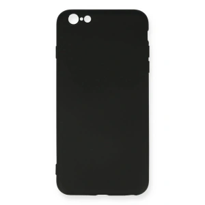 iPhone 6 Plus Kılıf Nano içi Kadife Silikon - Siyah