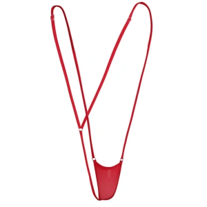 Kadın Kırmızı Askılı Fantezi G String İç Çamaşırı