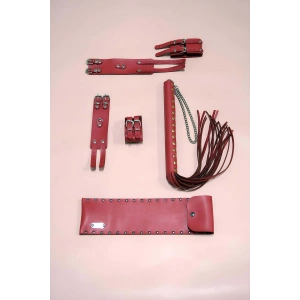 Kırbaç Kelepçe Takım 3lü Set, El - Ayak Kelepçesi, Kırbaç - Brf1305