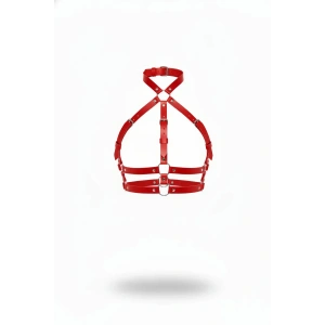 Kırmızı Kadın Kemer Çok Bantlı Deri Vücut Aksesuarı - Brf218