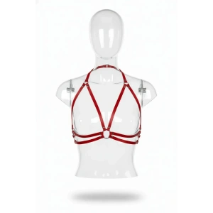 Kırmızı Kadın Kemer Suni Deri Vücut Aksesuarı - Brf200