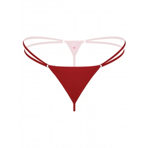 Lastikli Kırmızı Büyük Beden G String Tanga