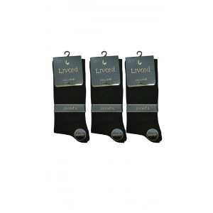 Livoni Dikişsiz Bambu Erkek  Soket Çorap 3 Adet