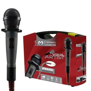 Magıcvoıce Mv-525 Dinamik Professıonal Kablolu El Mikrofonu ( 4.5 Mt Kablolu )