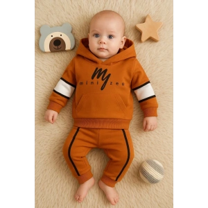 Mini Zeo Desenli Pamuklu 2li Erkek Bebek Takımı