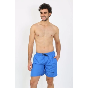 Moda Erkek Fermuar Cepli Deniz Şortu Saks