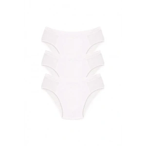 Moda Erkek Pamuk 3lü Beyaz Slip