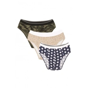 Moda Erkek Pamuk 3lü Desenli Likralı Slip