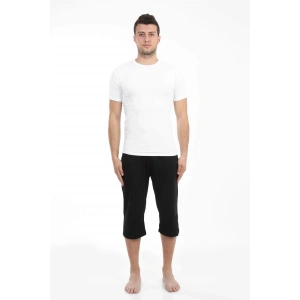 Moda Erkek Pamuk Kapri Siyah