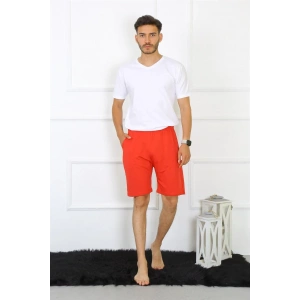 Moda Erkek Pamuk Kırmızı Şort