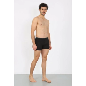 Moda Erkek Pamuk Likralı Boxer Siyah