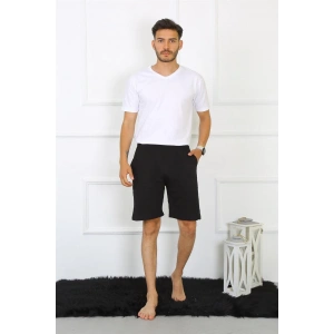 Moda Erkek Pamuk Siyah Şort