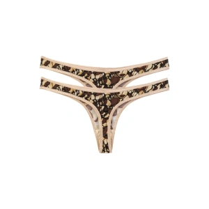 Moda Kadın Desenli 2li Tanga Slip