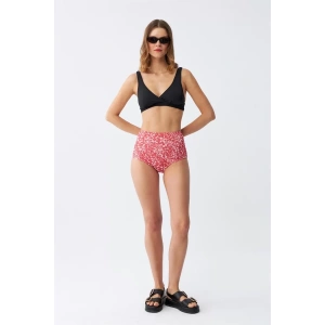 Moda Kadın Pedli Yüksek Bel Bikini Takımı - Siyah