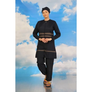 Moda Kadın Tam Tesettür Mayo Lacivert