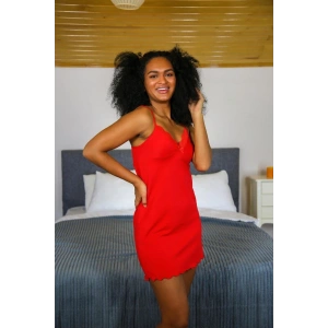 Moda Kadın Yılbaşı 2li Özel Kalp Kutulu Slip - Gecelik Hediye Seti