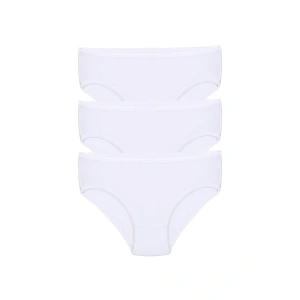 Moda Kız Çocuk 3lü Beyaz Külot