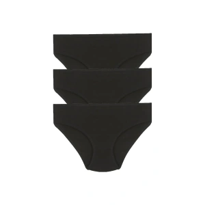 Moda Kız Çocuk 3lü Siyah Külot