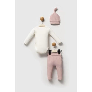 Moi Noi Şapkalı Badi Pantolon Takım Mnb5345 Mürdüm