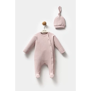 Moi Noi Şapkalı Tulum Mnb1235 Mürdüm