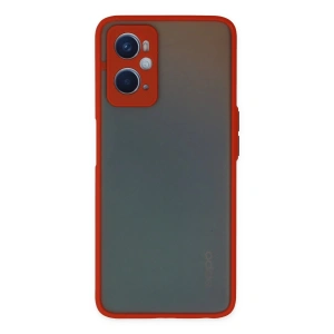 Oppo A96 Kılıf Montreal Silikon Kapak - Kırmızı