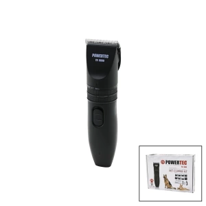 Powertec Tr-9000  Kedi - Köpek  Bakım Seti Usb Şarjlı Traş Makinesi Metal Tarak - Makas 0.8-1.1-1.4-1.7-2.0mm Ayarlı
