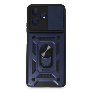 Realme C53 Kılıf Pars Lens Yüzüklü Silikon - Lacivert